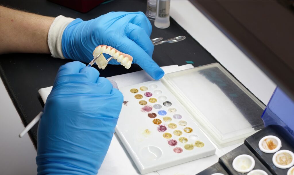 Zirconium porcelain and implant studies in the Dental Laboratory