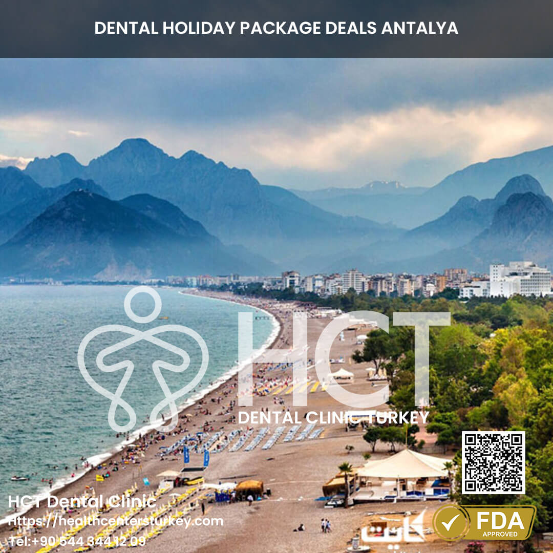 A stunning coastline view in Antalya featuring advanced Turkey Teeth dental treatments.