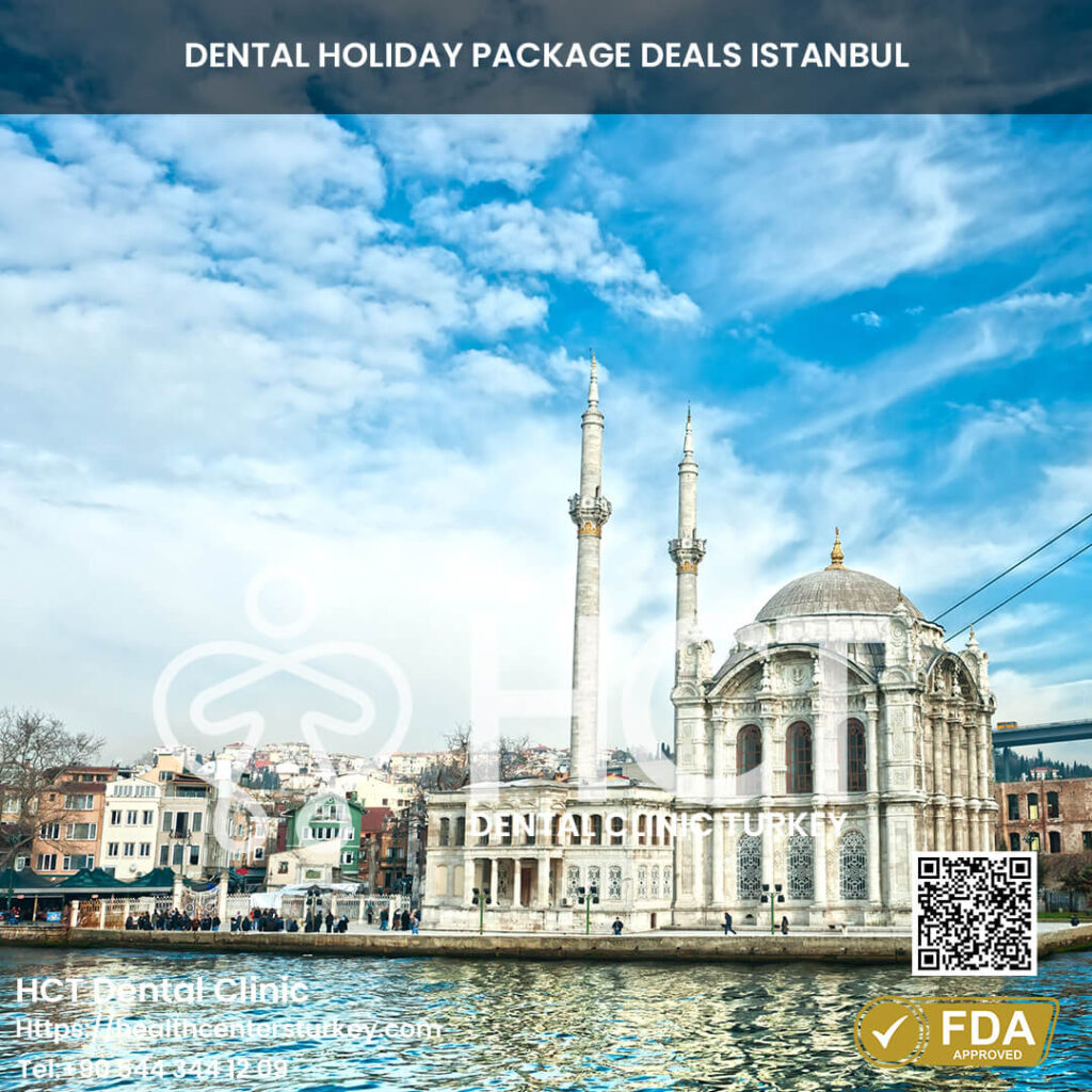 A serene view of Istanbul’s Ortaköy Mosque, a highlight of Turkey’s dental holiday packages.