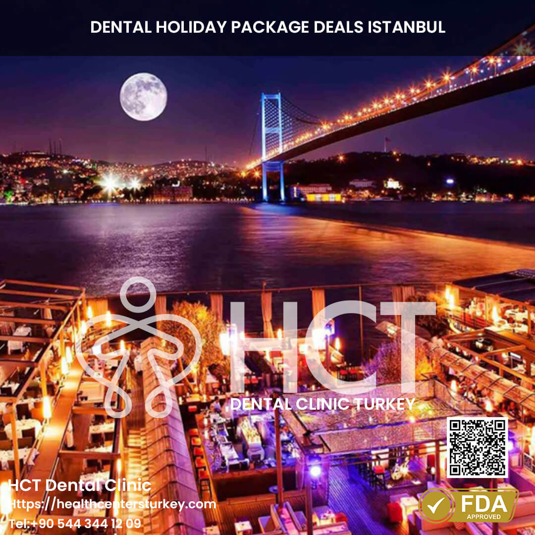 An aerial view of Istanbul’s coastline and urban skyline, a prime destination for dental tourism.