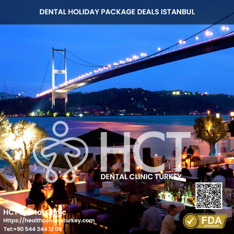 The Bosphorus Bridge at dusk, showcasing Istanbul as a premier destination for Turkey teeth packages.